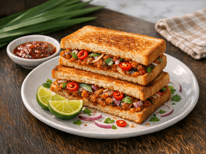 Sandwich Sardin Masala