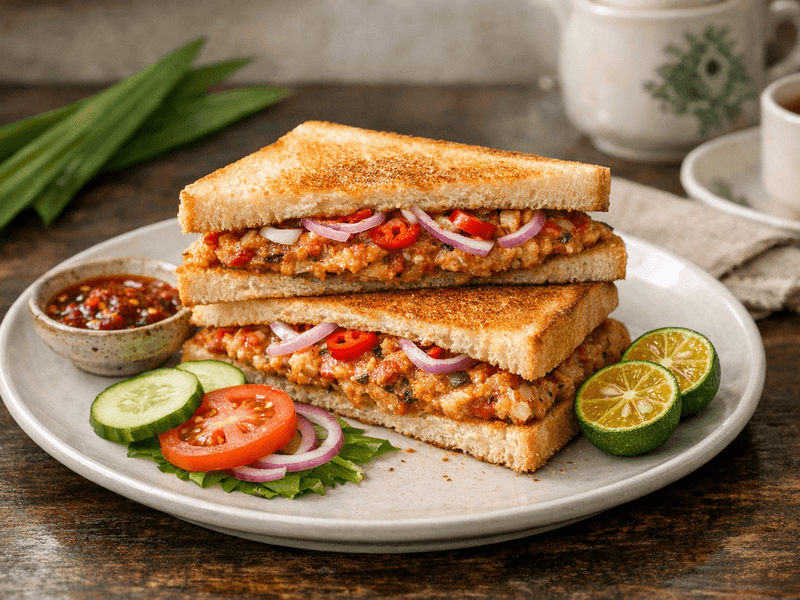 Sandwich Sardin Mayo