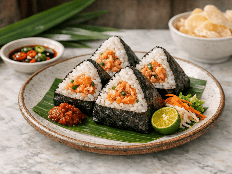 Onigiri Salmon Salai