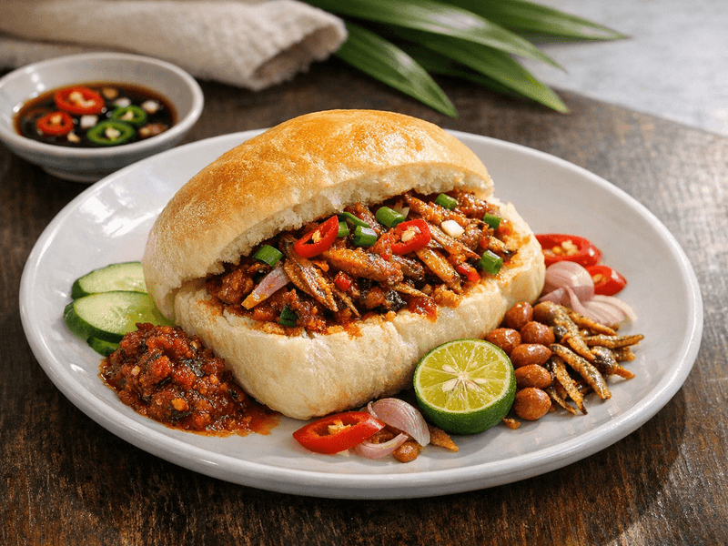 Roti Ikan Bilis Pedas