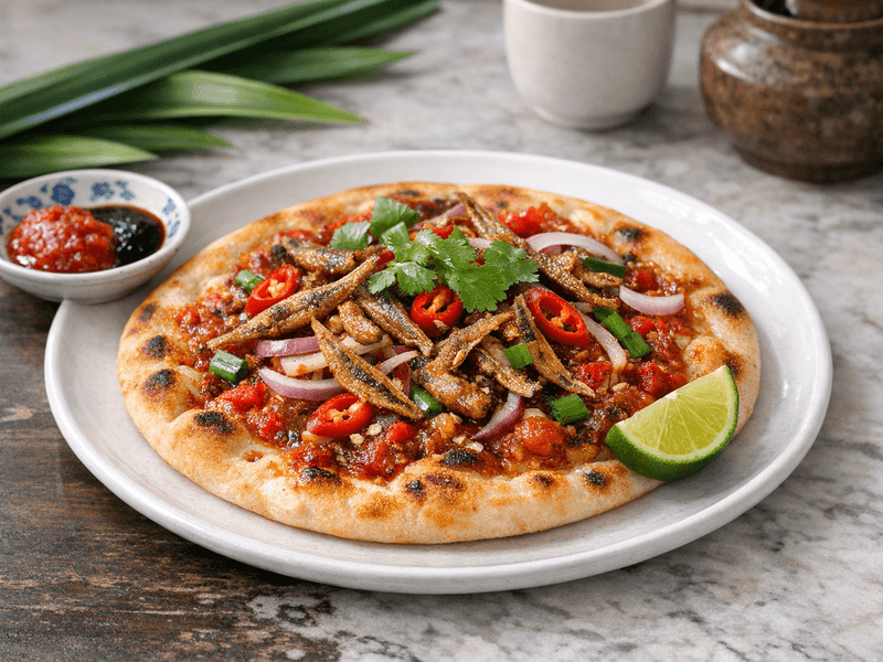 Spicy Anchovy Flatbread