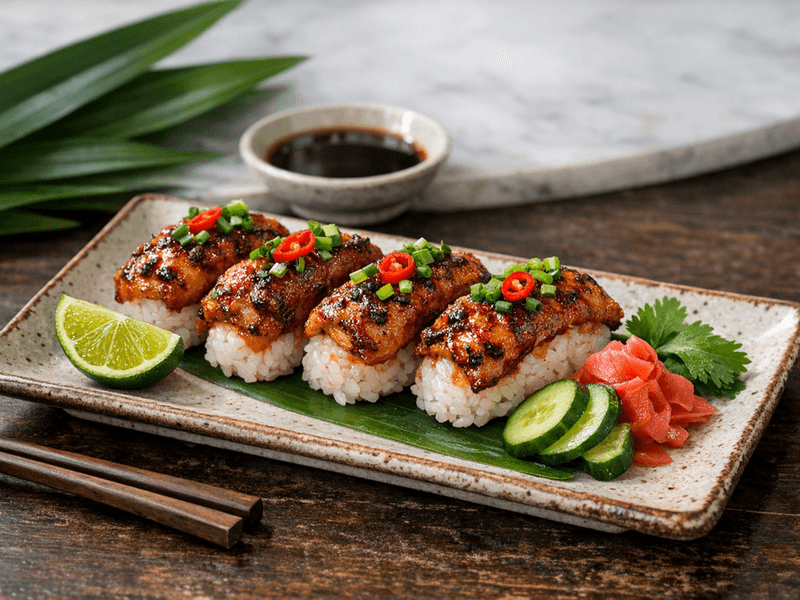 Spicy Chicken Nigiri