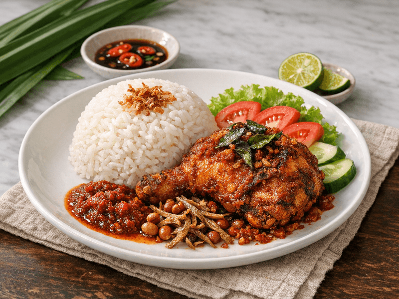 Nasi Ayam Goreng Pedas