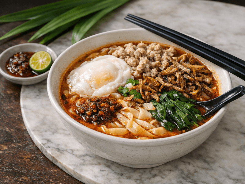 Spicy Pan Mee Soup