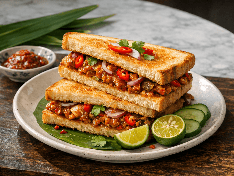 Sandwic Sardin Pedas