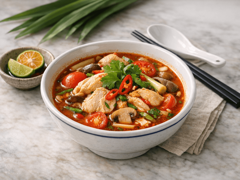 Spicy Thai Chicken Soup