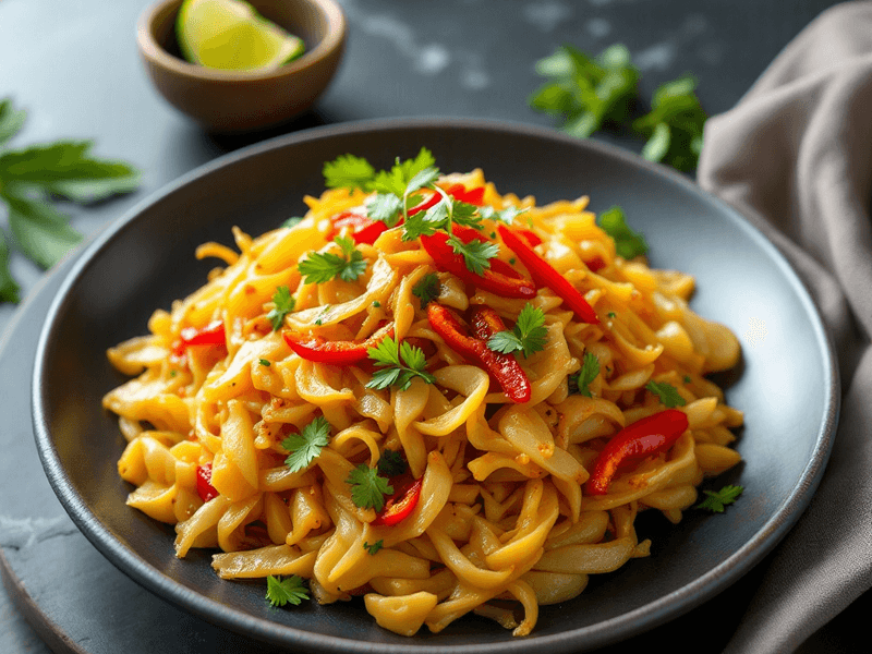 Stir-Fried Cabbage with Peppers