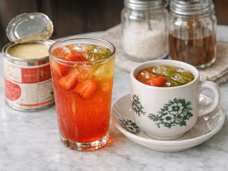 Teh Hijau Strawberi