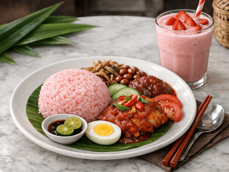 Serbuk Protein Whey Strawberi