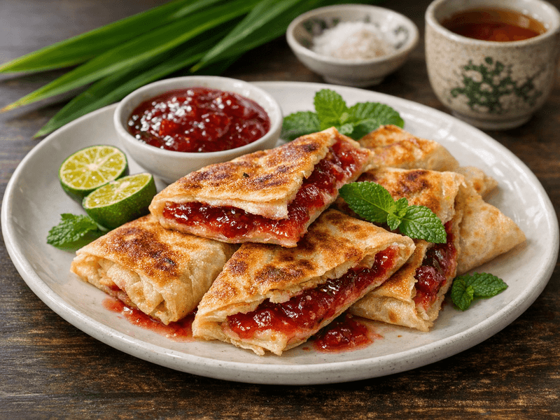 Roti Berinti dengan Jem Strawberi