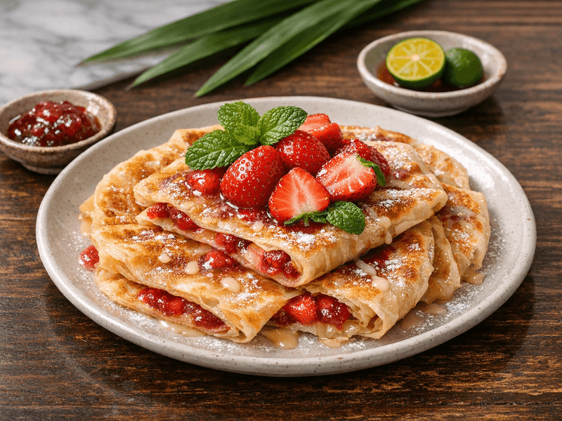 Sweet Strawberry Paratha