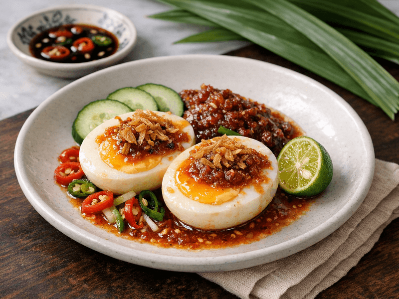 2 Biji Telur Rebus