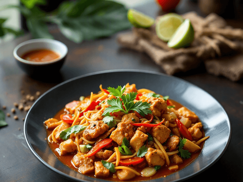 Tom Yum Chicken Stir Fry