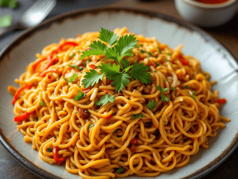 Vegetarian Mee Goreng Mamak