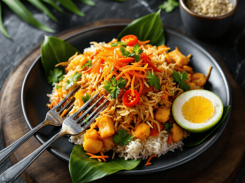 Nasi Ulam Vegetarian