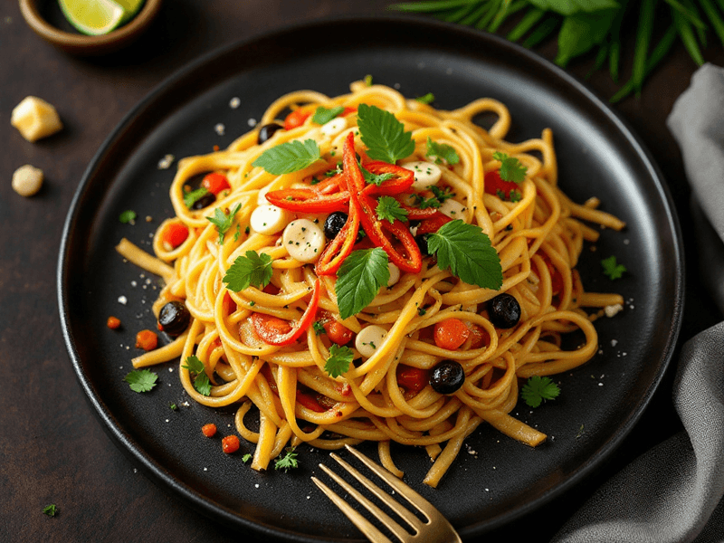 Vegetarian Pizza Carbonara