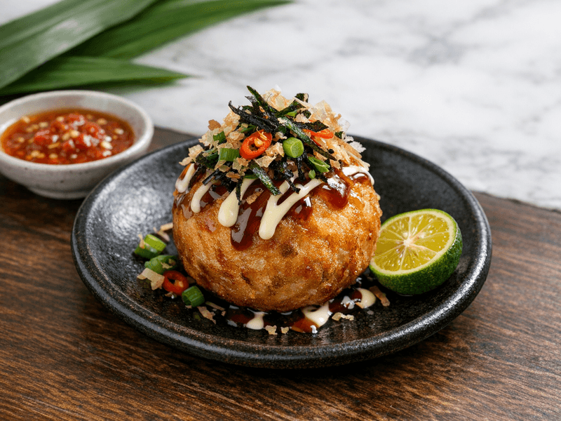 Takoyaki Vegetarian 1 Keping