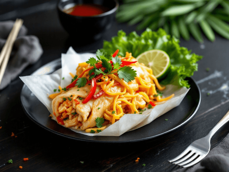 Vietnamese Chicken Rice Paper Roll