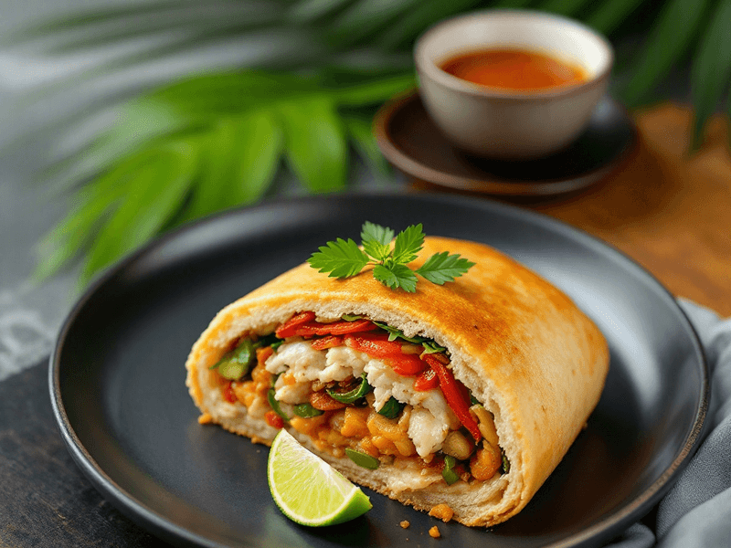 Roti Gulung Gandum Penuh