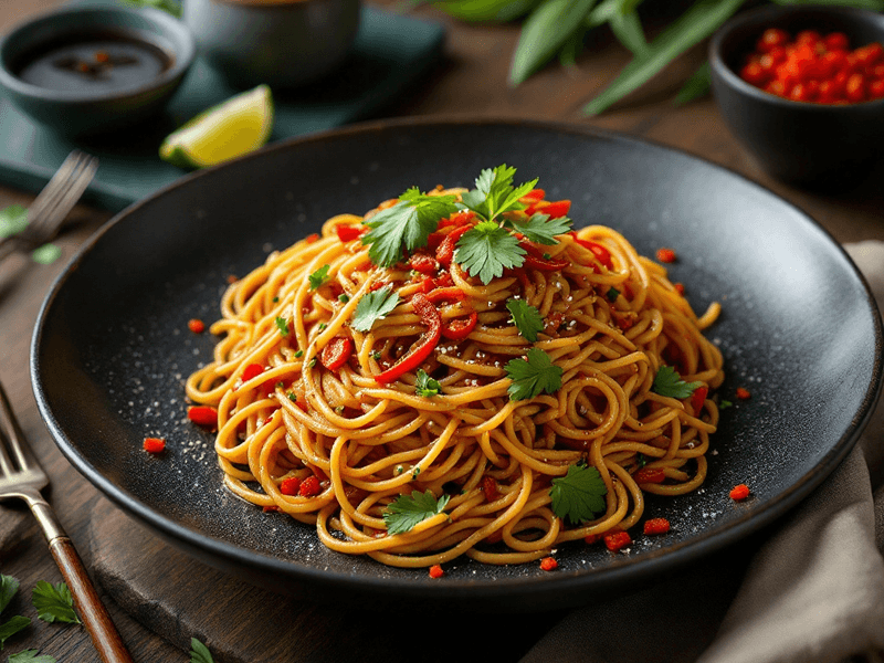 Spageti Gandum Penuh Aglio Olio