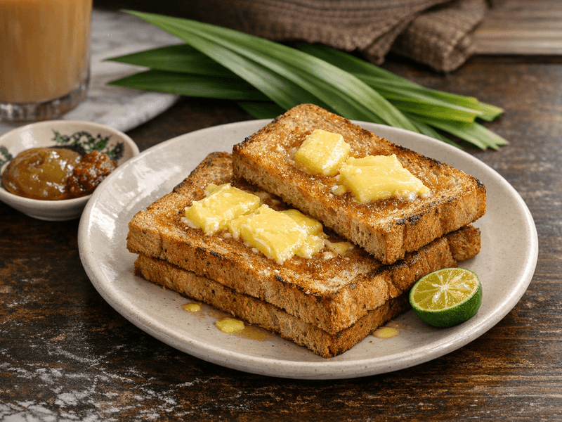 Whole Wheat Toast with Butter