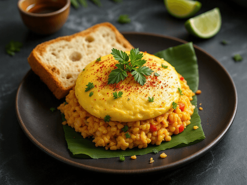 Wholemeal Bread with Omelette