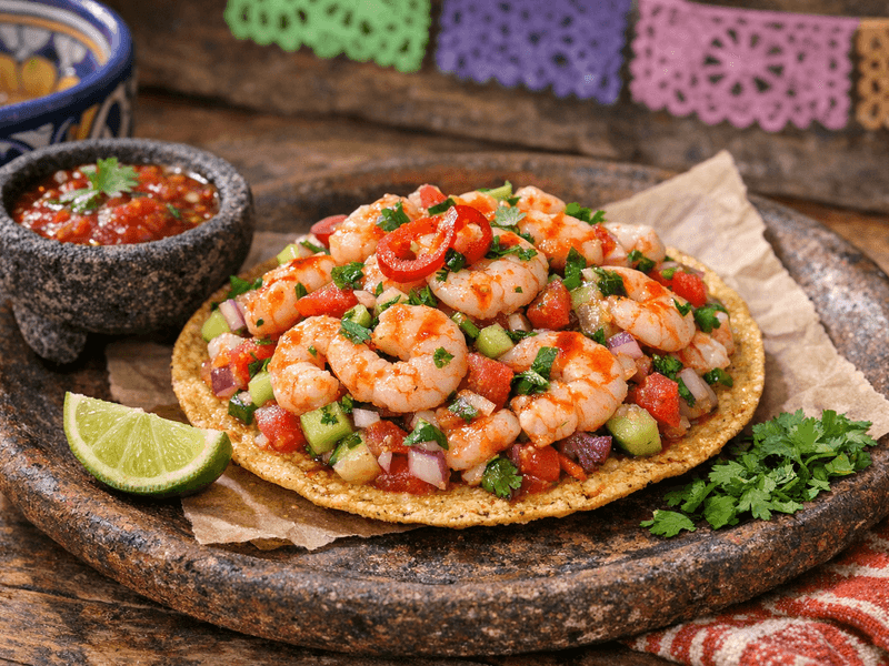 Tostada De Camarón
