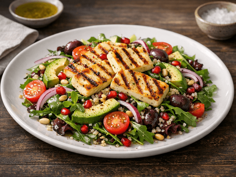 Grilled Halloumi Salad