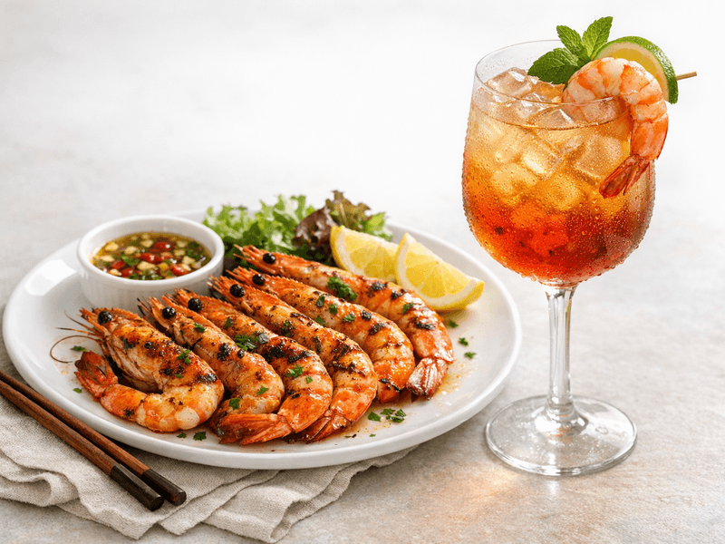 Grilled Prawns Platter