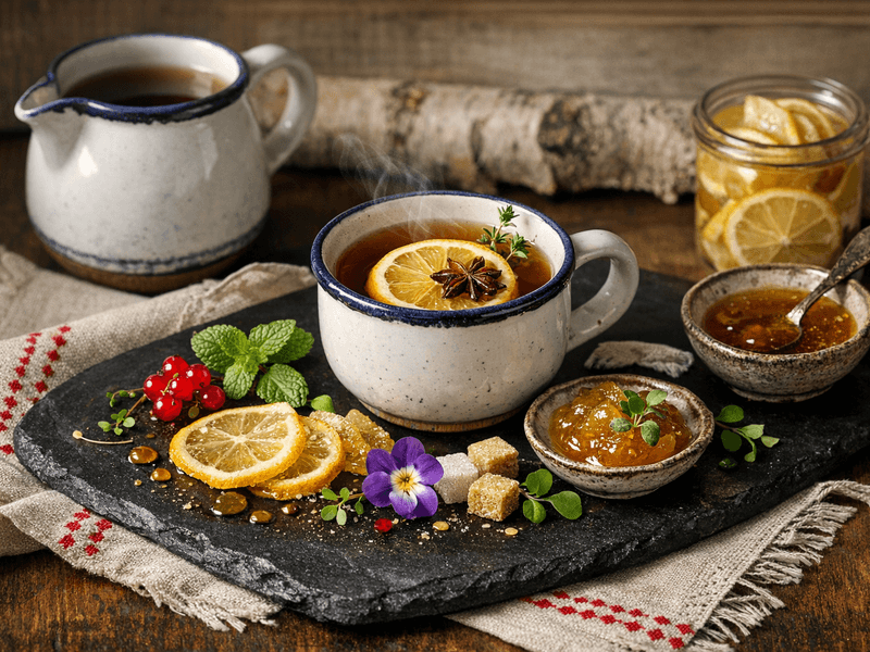 Чай с лимоном