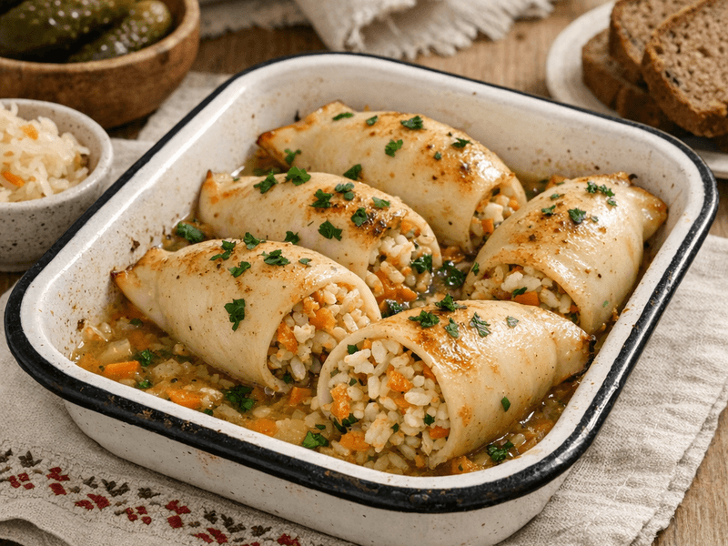 Кальмар Фаршированный