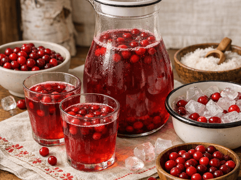 Морс из клюквы