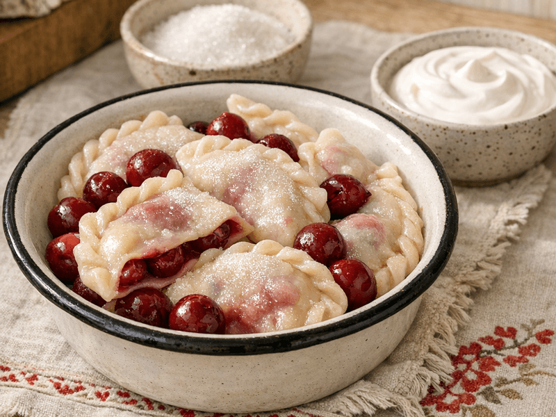 Вареники С Вишней По Кубански