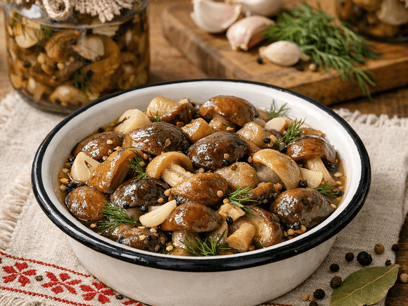 Маслята Маринованные