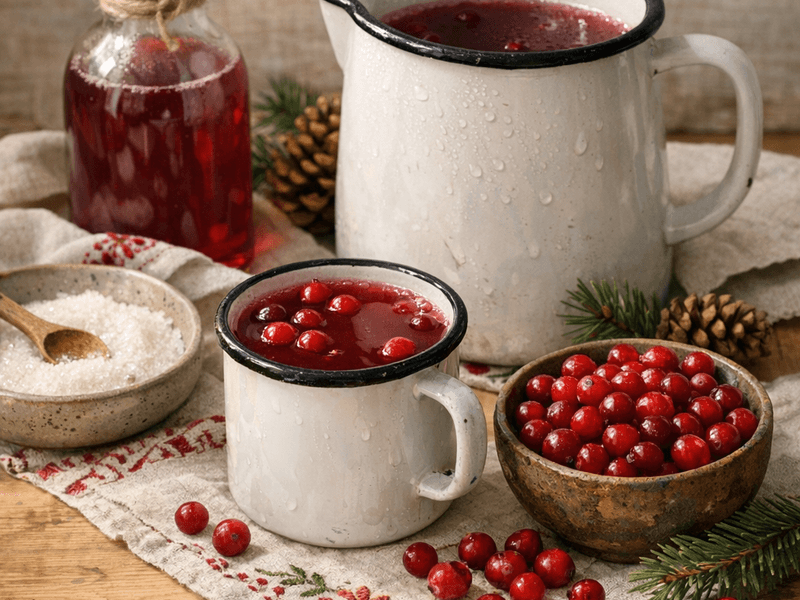 Морс из клюквы сибирский