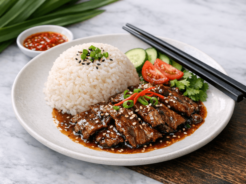Beef Teriyaki with Rice