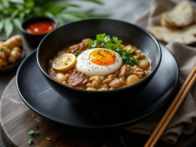 Century Egg and Pork Porridge