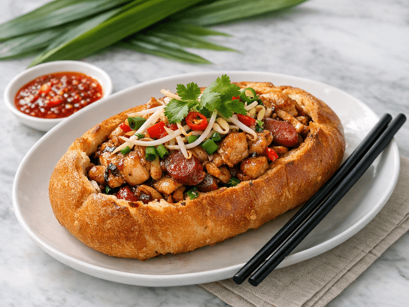 Char Kway Chicken Bread
