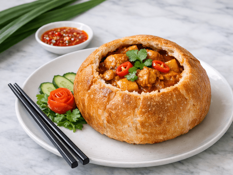 Chicken Curry Bread