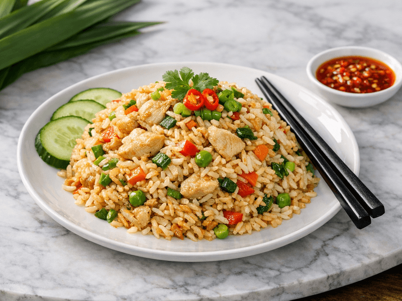 Chicken Fried Rice with Vegetables