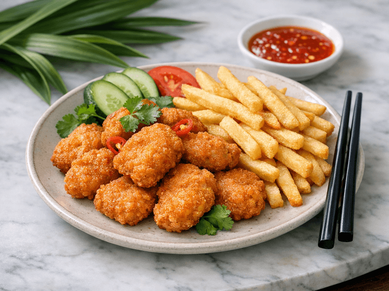 Chicken Nuggets with Fries