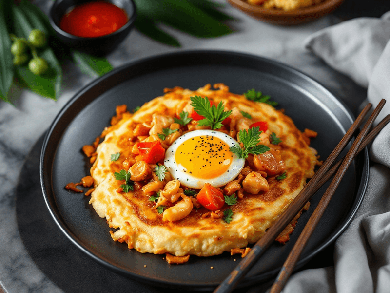 Egg and Oyster Pancake