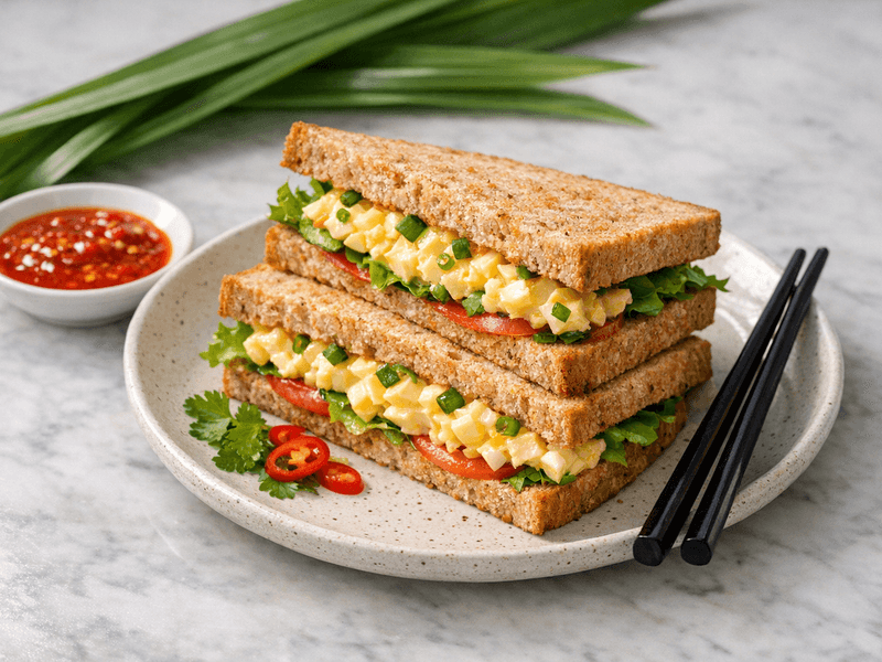 Egg Mayo Sandwich with Whole Wheat Bread