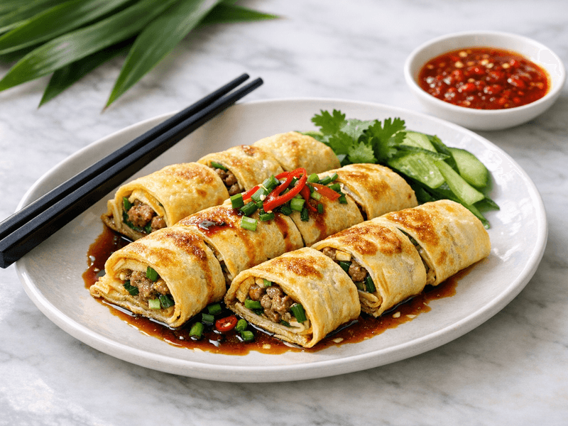 Egg Pancake Roll