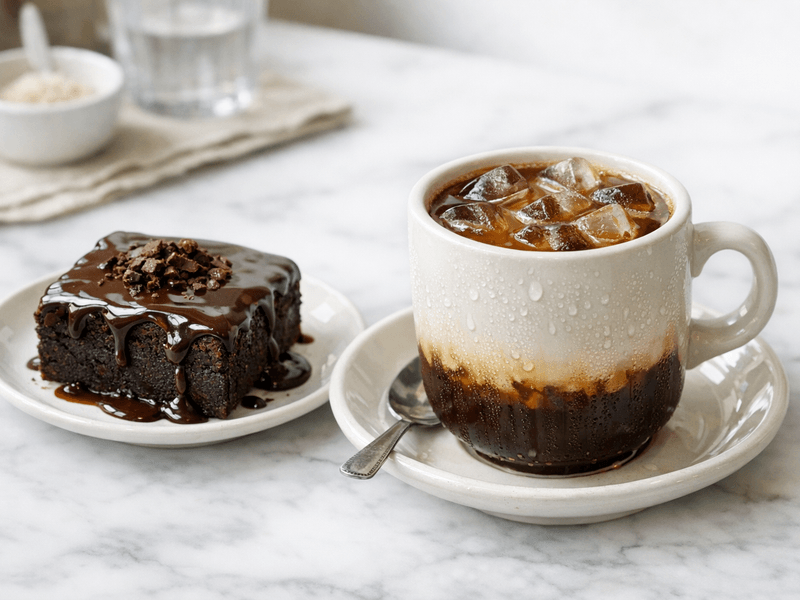 Fudge Brownie with Chocolate Ganache