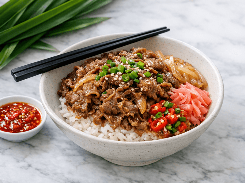 Gyudon (japanese Beef Bowl)