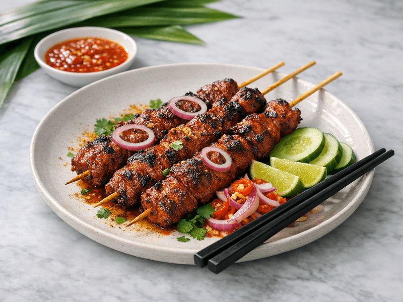 Indian Masala Pork Skewer