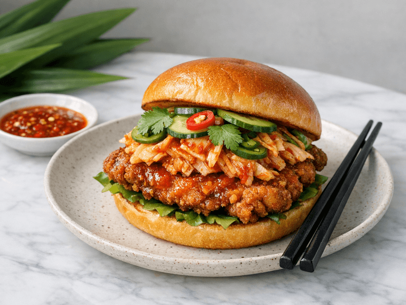 Kimchi Chicken Sandwich