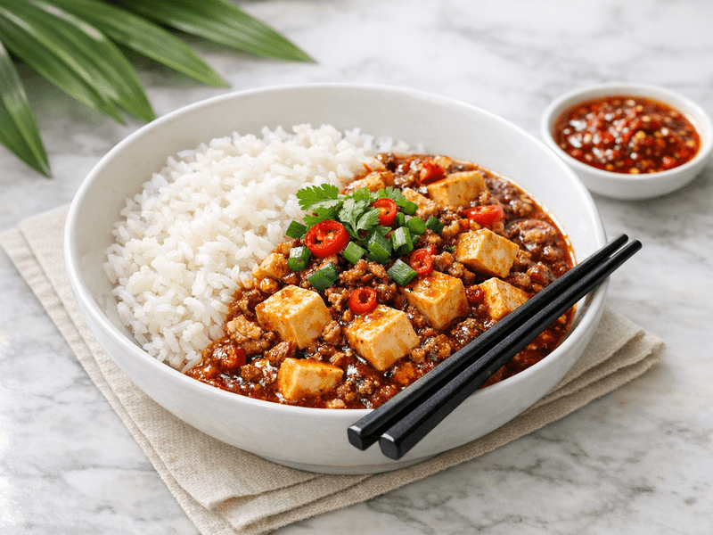 Mapo Tofu Rice Bowl