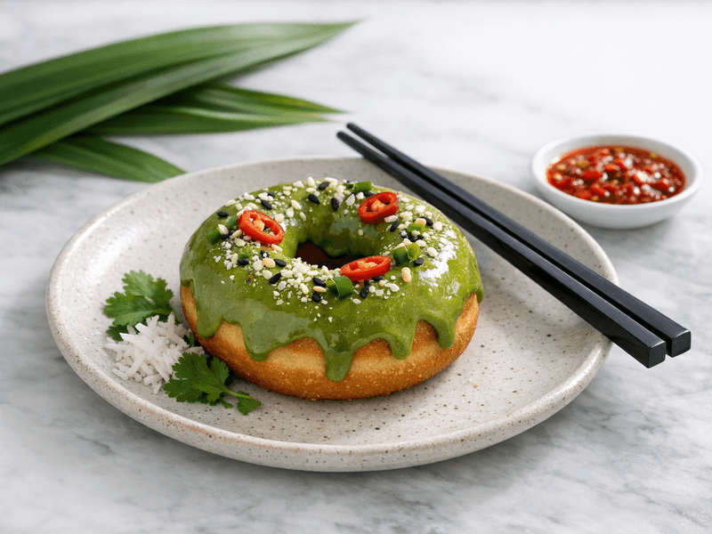 Matcha Glazed Donut